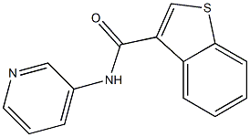 N-pyridin-3-yl-1-benzothiophene-3-carboxamide Struktur