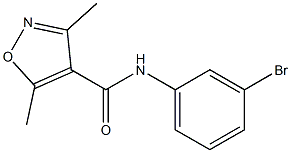 N-(3-bromophenyl)-3,5-dimethyl-1,2-oxazole-4-carboxamide Struktur