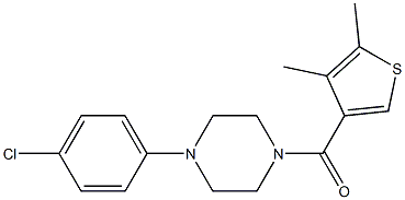 [4-(4-chlorophenyl)piperazin-1-yl]-(4,5-dimethylthiophen-3-yl)methanone Struktur