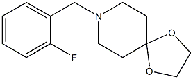 8-[(2-fluorophenyl)methyl]-1,4-dioxa-8-azaspiro[4.5]decane Struktur