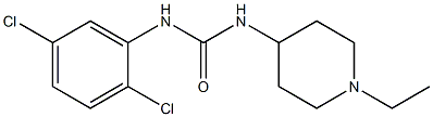 1-(2,5-dichlorophenyl)-3-(1-ethylpiperidin-4-yl)urea Struktur