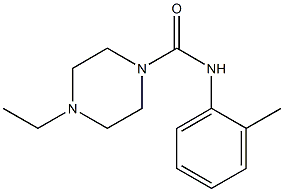 4-ethyl-N-(2-methylphenyl)piperazine-1-carboxamide Struktur