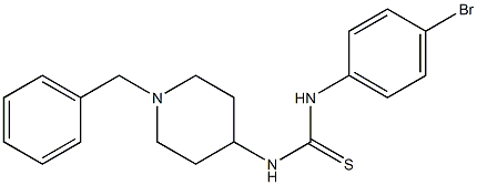 1-(1-benzylpiperidin-4-yl)-3-(4-bromophenyl)thiourea Struktur