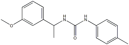 1-[1-(3-methoxyphenyl)ethyl]-3-(4-methylphenyl)urea Struktur