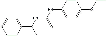 1-(4-ethoxyphenyl)-3-(1-pyridin-4-ylethyl)urea Struktur