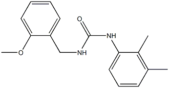 1-(2,3-dimethylphenyl)-3-[(2-methoxyphenyl)methyl]urea Struktur