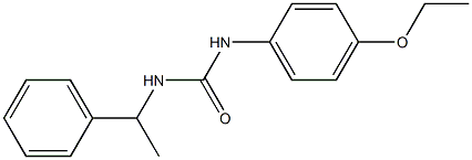 1-(4-ethoxyphenyl)-3-(1-phenylethyl)urea Struktur