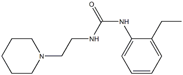 1-(2-ethylphenyl)-3-(2-piperidin-1-ylethyl)urea Struktur