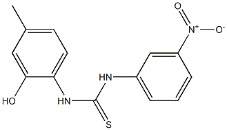 1-(2-hydroxy-4-methylphenyl)-3-(3-nitrophenyl)thiourea Struktur