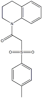 1-(3,4-dihydro-2H-quinolin-1-yl)-2-(4-methylphenyl)sulfonylethanone Struktur