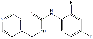 1-(2,4-difluorophenyl)-3-(pyridin-4-ylmethyl)urea Struktur