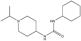 1-cyclohexyl-3-(1-propan-2-ylpiperidin-4-yl)urea Struktur