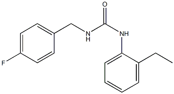 1-(2-ethylphenyl)-3-[(4-fluorophenyl)methyl]urea Struktur