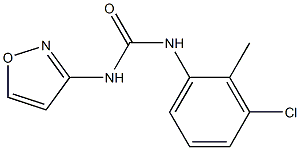 1-(3-chloro-2-methylphenyl)-3-(1,2-oxazol-3-yl)urea Struktur