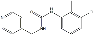 1-(3-chloro-2-methylphenyl)-3-(pyridin-4-ylmethyl)urea Struktur