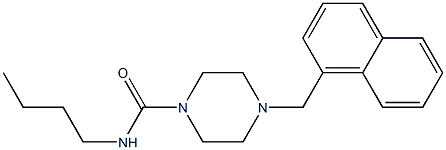 N-butyl-4-(naphthalen-1-ylmethyl)piperazine-1-carboxamide Struktur