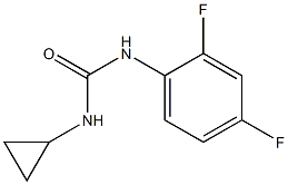 1-cyclopropyl-3-(2,4-difluorophenyl)urea Struktur