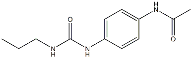 N-[4-(propylcarbamoylamino)phenyl]acetamide Struktur