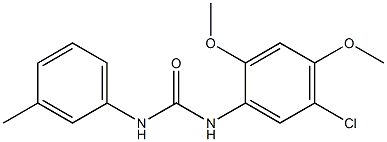 1-(5-chloro-2,4-dimethoxyphenyl)-3-(3-methylphenyl)urea Struktur