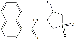 N-(4-chloro-1,1-dioxothiolan-3-yl)naphthalene-1-carboxamide Struktur