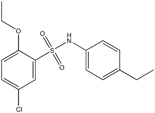 5-chloro-2-ethoxy-N-(4-ethylphenyl)benzenesulfonamide Struktur