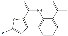 N-(2-acetylphenyl)-5-bromofuran-2-carboxamide Struktur