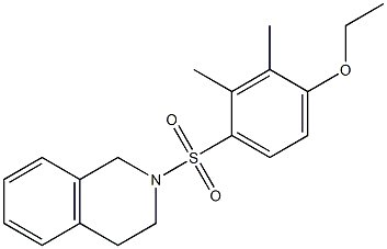 2-(4-ethoxy-2,3-dimethylphenyl)sulfonyl-3,4-dihydro-1H-isoquinoline Struktur