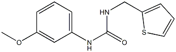 1-(3-methoxyphenyl)-3-(thiophen-2-ylmethyl)urea Struktur