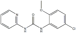 1-(5-chloro-2-methoxyphenyl)-3-pyridin-2-ylurea Struktur