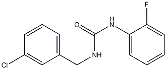 1-[(3-chlorophenyl)methyl]-3-(2-fluorophenyl)urea Struktur