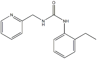 1-(2-ethylphenyl)-3-(pyridin-2-ylmethyl)urea Struktur