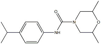 2,6-dimethyl-N-(4-propan-2-ylphenyl)morpholine-4-carboxamide Struktur