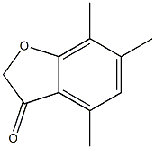 4,6,7-trimethyl-1-benzofuran-3-one Struktur