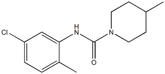 N-(5-chloro-2-methylphenyl)-4-methylpiperidine-1-carboxamide Struktur