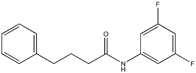 N-(3,5-difluorophenyl)-4-phenylbutanamide Struktur