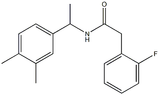 N-[1-(3,4-dimethylphenyl)ethyl]-2-(2-fluorophenyl)acetamide Struktur