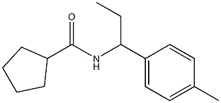 N-[1-(4-methylphenyl)propyl]cyclopentanecarboxamide Struktur