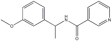 N-[1-(3-methoxyphenyl)ethyl]pyridine-3-carboxamide Struktur