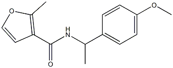 N-[1-(4-methoxyphenyl)ethyl]-2-methylfuran-3-carboxamide Struktur