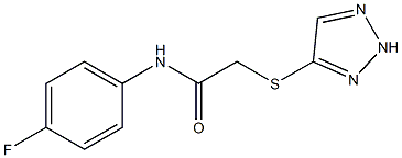 N-(4-fluorophenyl)-2-(2H-triazol-4-ylsulfanyl)acetamide Struktur