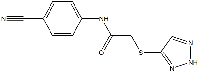 N-(4-cyanophenyl)-2-(2H-triazol-4-ylsulfanyl)acetamide Struktur