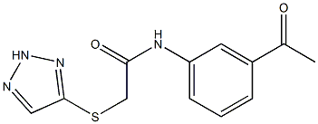 N-(3-acetylphenyl)-2-(2H-triazol-4-ylsulfanyl)acetamide Struktur