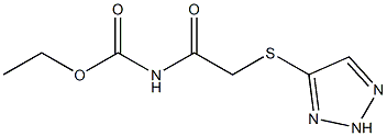 ethyl N-[2-(2H-triazol-4-ylsulfanyl)acetyl]carbamate Struktur