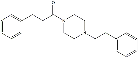 3-phenyl-1-[4-(2-phenylethyl)piperazin-1-yl]propan-1-one Struktur