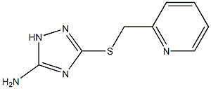 3-(pyridin-2-ylmethylsulfanyl)-1H-1,2,4-triazol-5-amine Struktur