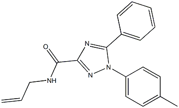 1-(4-methylphenyl)-5-phenyl-N-prop-2-enyl-1,2,4-triazole-3-carboxamide Struktur