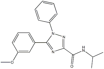 5-(3-methoxyphenyl)-1-phenyl-N-propan-2-yl-1,2,4-triazole-3-carboxamide Struktur