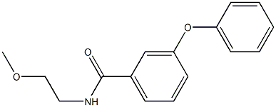 N-(2-methoxyethyl)-3-phenoxybenzamide Struktur