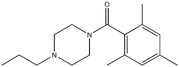 (4-propylpiperazin-1-yl)-(2,4,6-trimethylphenyl)methanone Struktur