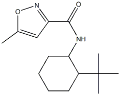 N-(2-tert-butylcyclohexyl)-5-methyl-1,2-oxazole-3-carboxamide Struktur